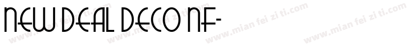 New Deal Deco NF字体转换